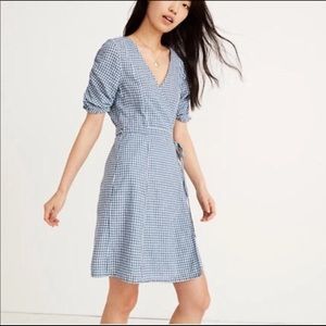 Madewell Gingham Wrap Dress